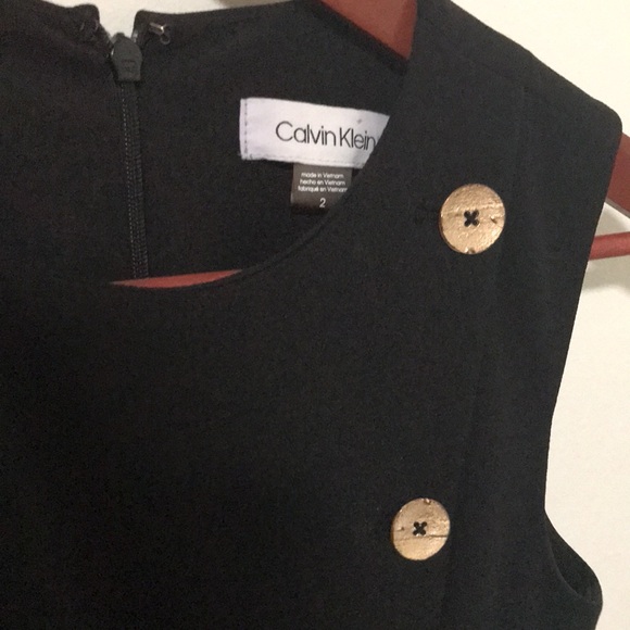 Calvin Klein black dress, size 2 - Picture 3 of 5